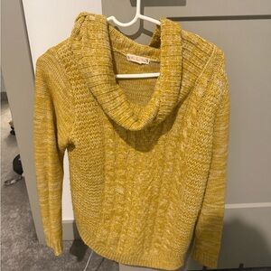It's Our Time Yellow Cowl Neck Sweater